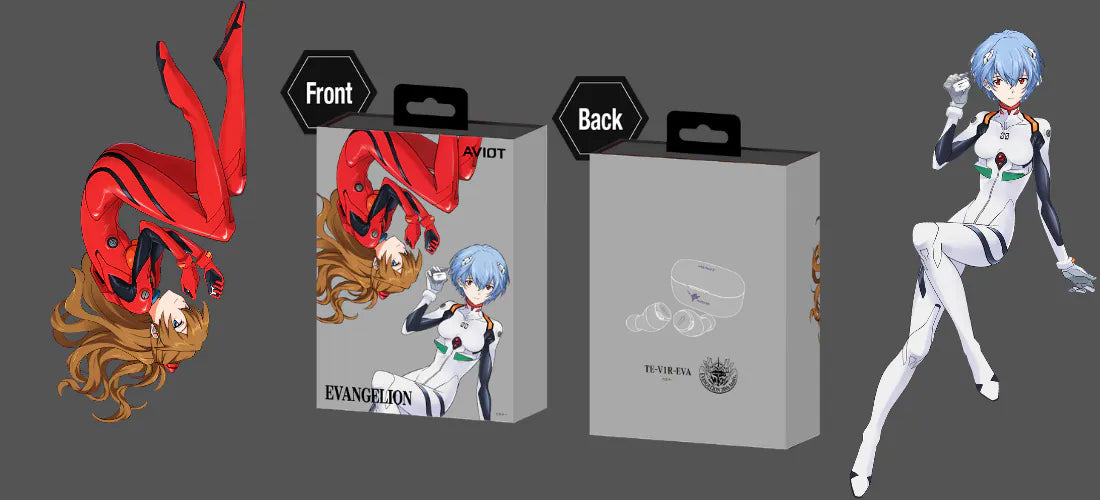 AVIOT x Evangelion TE-V1R-EVA True Wireless Earbuds | Noise Cancelling