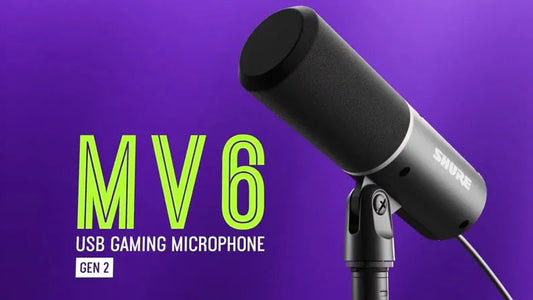 Shure MV6 Gen 2 USB Gaming Microphone for PC Mac Streaming