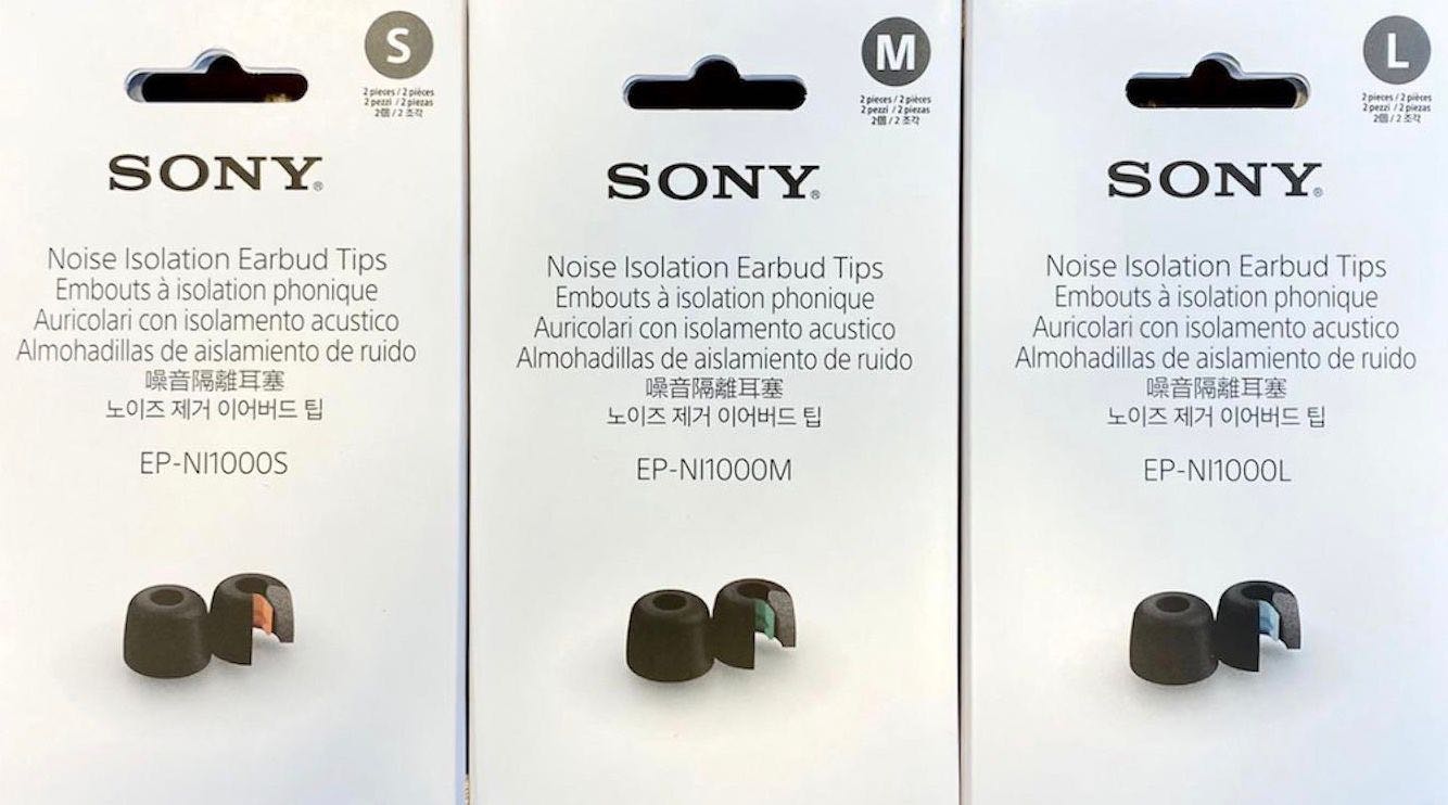 SONY EP-NI1000 Foam Eartips for WF-1000XM5 WF-1000XM4 True Wireless Earphone 1 Pair Black