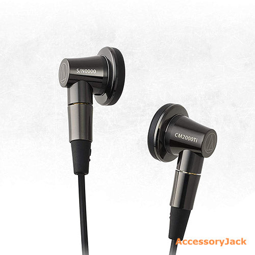 Audio-Technica ATH-CM2000Ti Hi-Res In-Ear Headphones (Black) 