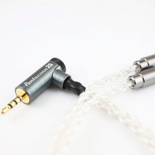 Pentaconn Balanced 8 core Silver Coated OFC MMCX Re-Cables (White)