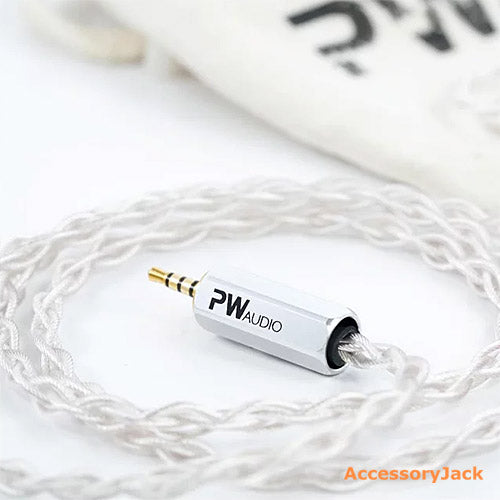 PW Audio Vanquish Series Loki+ headphone cable (8 Wire) (Silver)