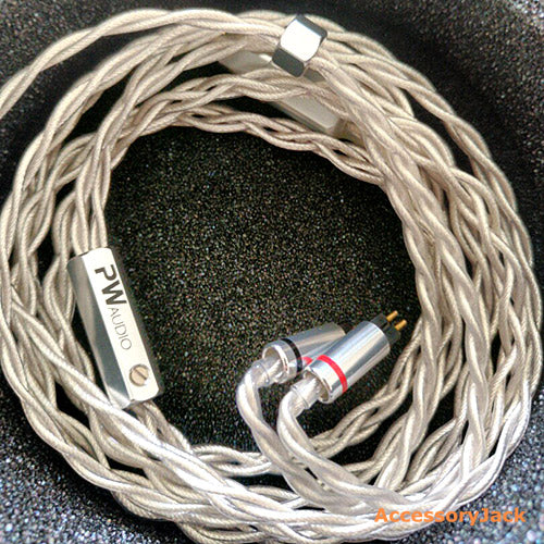 PW Audio Vanquish Series Loki+ headphone cable (4 Wire) (Silver)