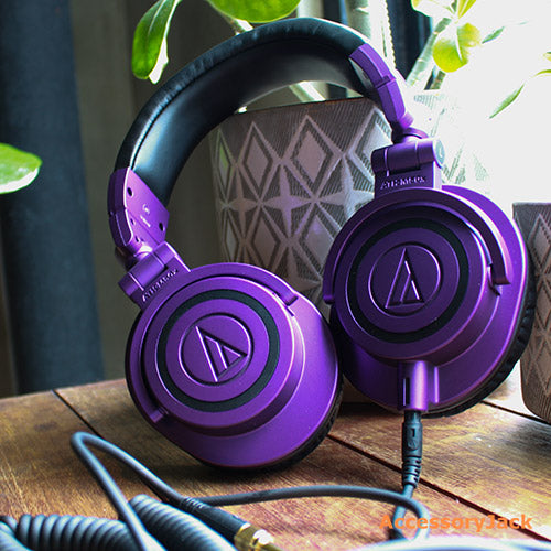 Audio-Technica ATH-M50xBT PB Wireless Over-Ear Headphones Limited Edition (Purple)