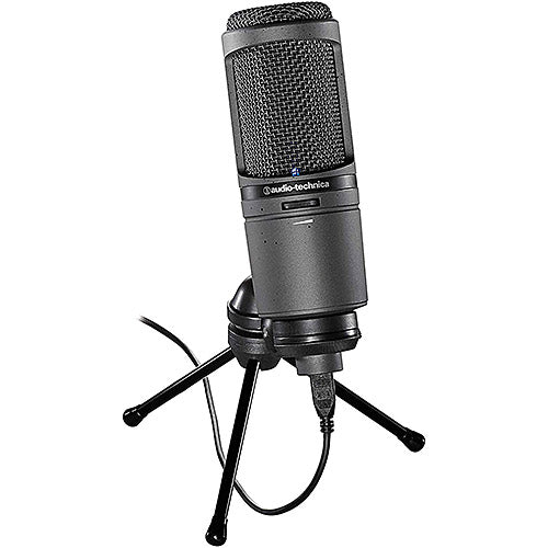 Audio-Technica AT2020USBi Condenser USB Microphone with Lightning Cable (Black)