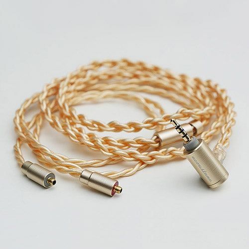 Acoustune ARC72 2.5mm Balanced 16 core Silver Coated OFC PentaconnEar Re-Cables (Gold)