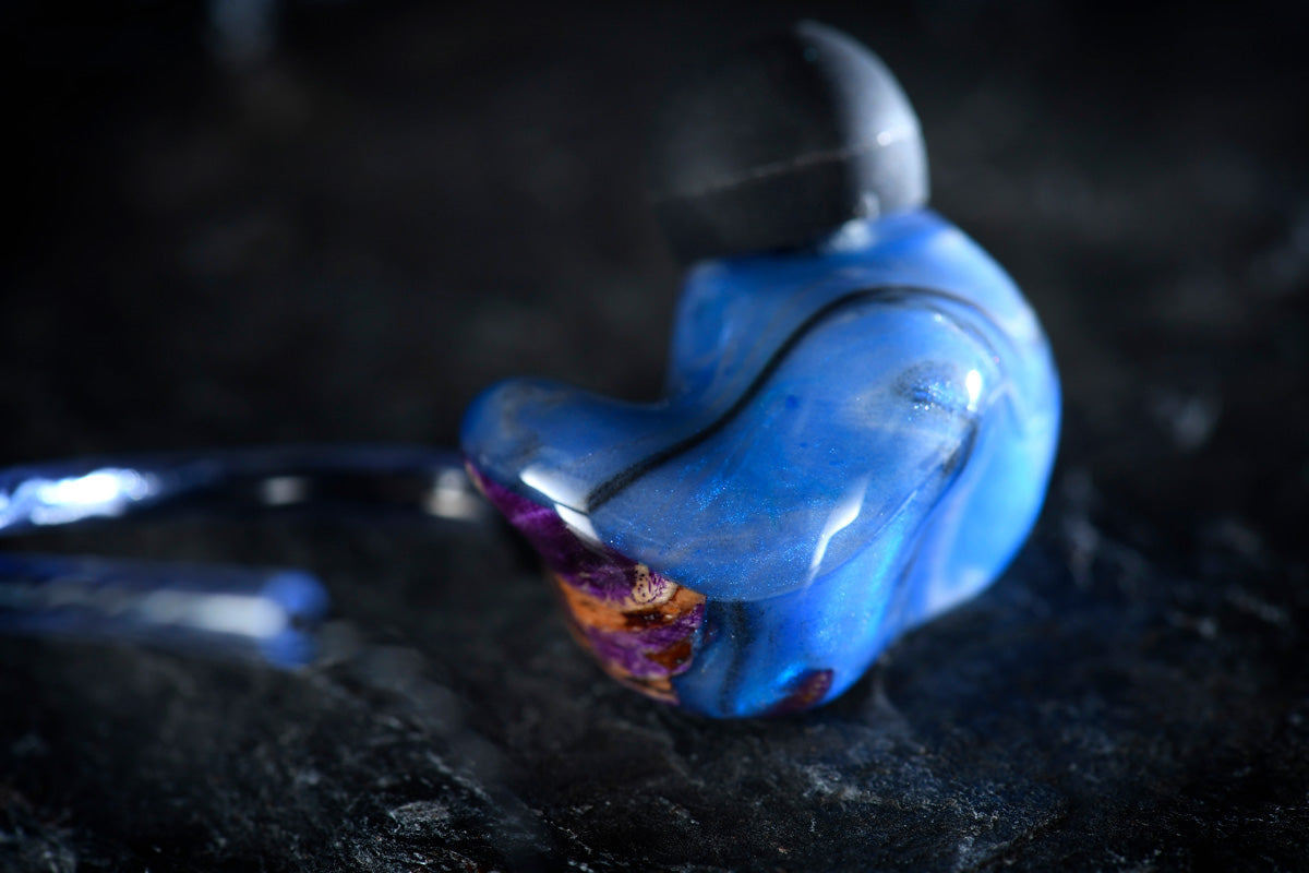 InEar PMX ProMission X In-Ear Monitor IEM Earphone Hybrid Wood Resin Violet Color