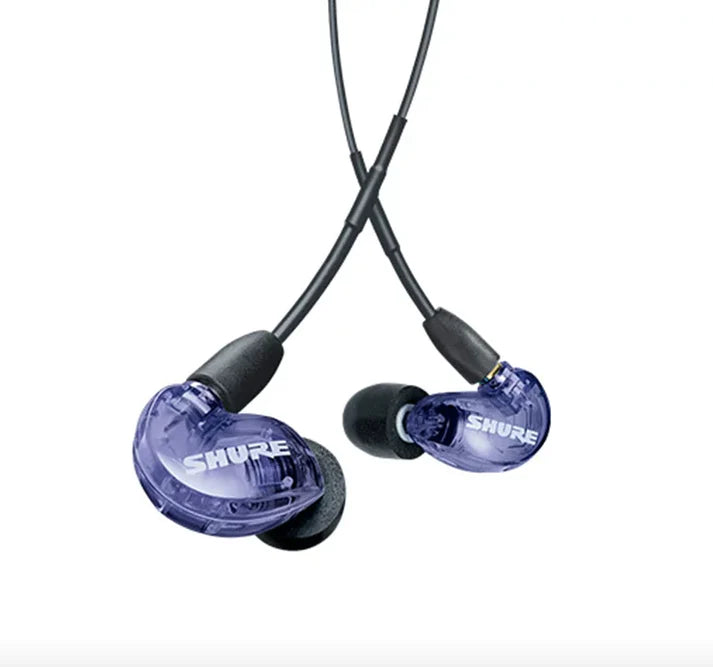 SHURE SE215 SPE In-Ear Monitor IEM Earphone Purple Special Edition with Microphone for iPhone Android