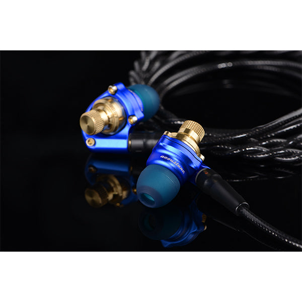 Acoustune HS1551CU Myrinx driver in-ear monitor headphones (Grand Blue x Gold)