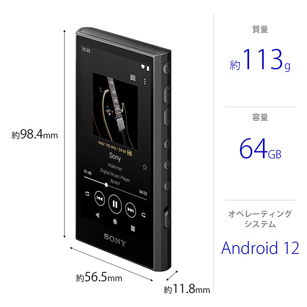 SONY NW A Hi Res Digital Audio Player DAP with  GB