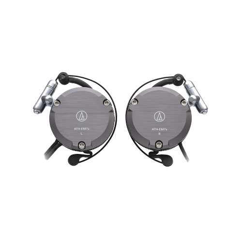 Audio-Technica ATH-EM7x Aluminum Ear Fit Headphone Grey Metallic Audio-Technica ATH-EM7x Aluminum Ear Fit Headphone Grey Metallic