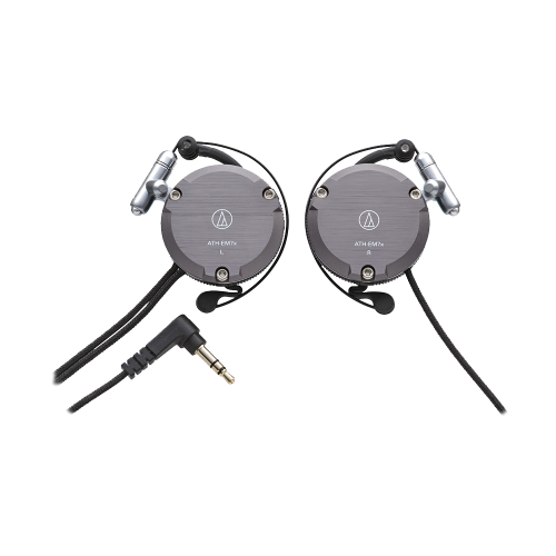 Audio-Technica ATH-EM7x Aluminum Ear Fit Headphone Grey Metallic Champagne Gold 2 Colors