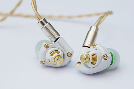 Acoustune HS1655CU Myrinx driver in-ear monitor IEM Pentaconn Ear Connector headphones (White)