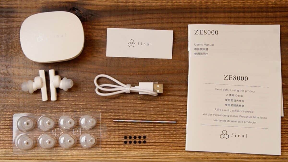 Final Audio ZE8000 8K Sound True Wireless Bluetooth Earphone Black White 2  Colors